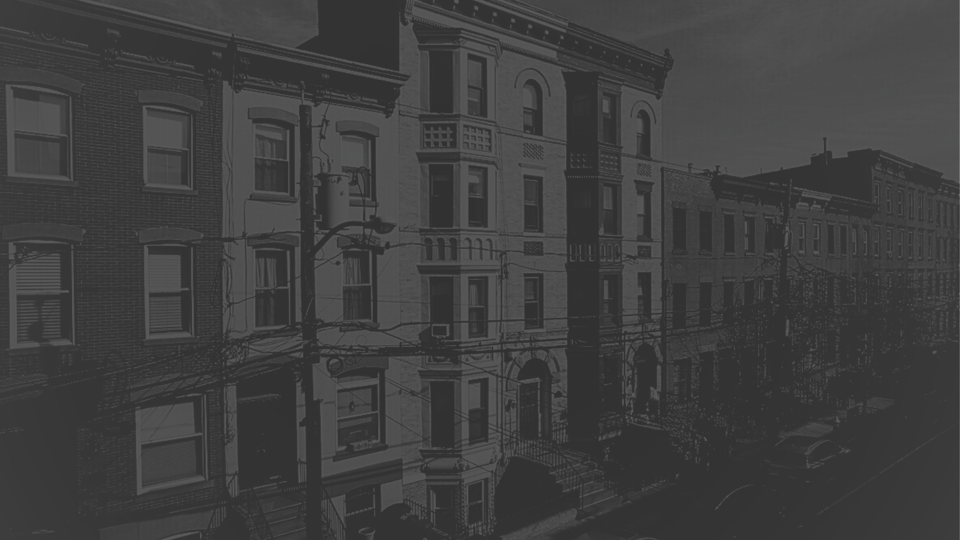 829 Garden Street historic rowhouse facade in Uptown Hoboken