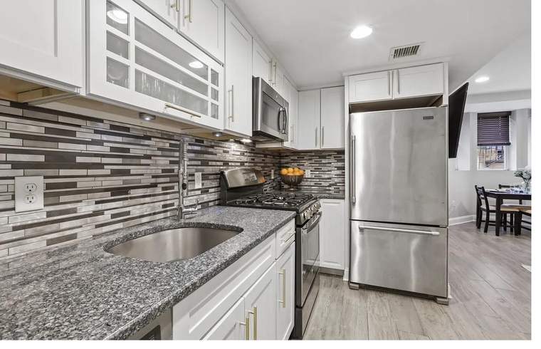 Kitchen range and sink